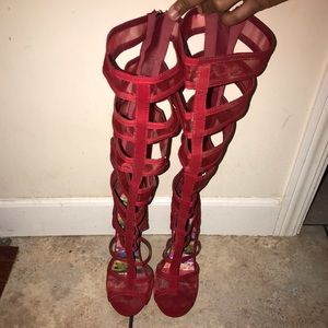 High leg mesh Stilettos 👠